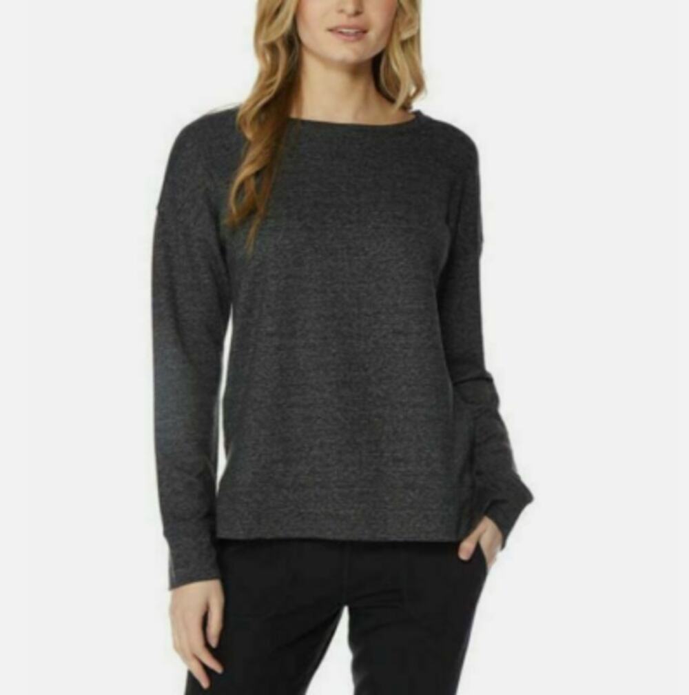32 Degrees Heat Womens Size Extra Large Grey And Black Sweater High-Low New